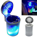 Car Ashtray Holder With Led Light Portable Car Air Vent Smoking Cup Ashtray E8R9