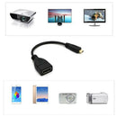 Micro HDMI to HDMI Male to Female adapter Cable connector for HDTV Type D Ew