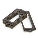 12X Metal Label Pull Frame Handle Name Card File Holder Furniture Cabinet Drawer