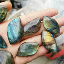 Natural Labradorite Stone Crystal Moonstone Rough Rock From Madagascar Gift F5I9