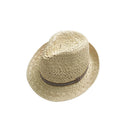 Hand-Woven Lady Hat Sweet Retro Sun Hat Straw Hat Beach Hat Hollow Striped  N3N3
