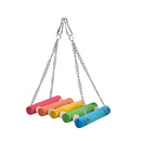 Bird Hanging Swing Toys Wood Parrot Parakeet Perches Finches Pets Accessories`US