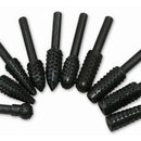 10x 48-58MM Grinding Head Shank Wood Drill Bit Mini Burr Rotary Rasp Fil KOL
