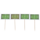 24pcs Sport Element Football Boy Cupcake Toppers Kids Birthday Family PartyBX