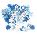 100x Mini Helm Wooden Beads Charms Scrapbooking Jewerlry DIY Bottons Decor