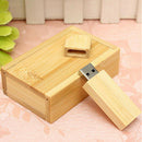 Wooden USB 2.0 Flash Drive Pen Drive U Disk Memory Thumb Sticks 32GB Gift