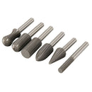 6pcs Set Rotary Burrs Steel Tungsten Shank 6mm Rotary Milling Cutter Z4C5