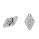 6mm 316 Stainless Steel Heavy Duty Marine Boat Diamond Pad Eye Plate, 2PACKS
