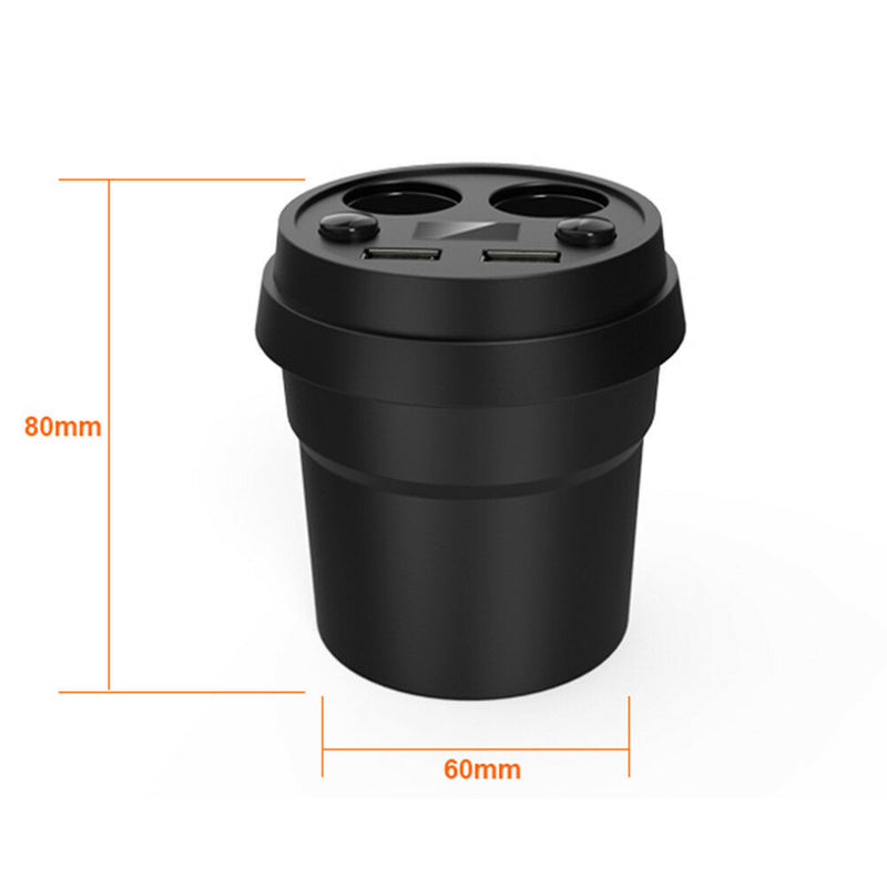 Car Cigarette Lighter Dual USB 2 Way Twin Socket Splitter Charger Power Adapter