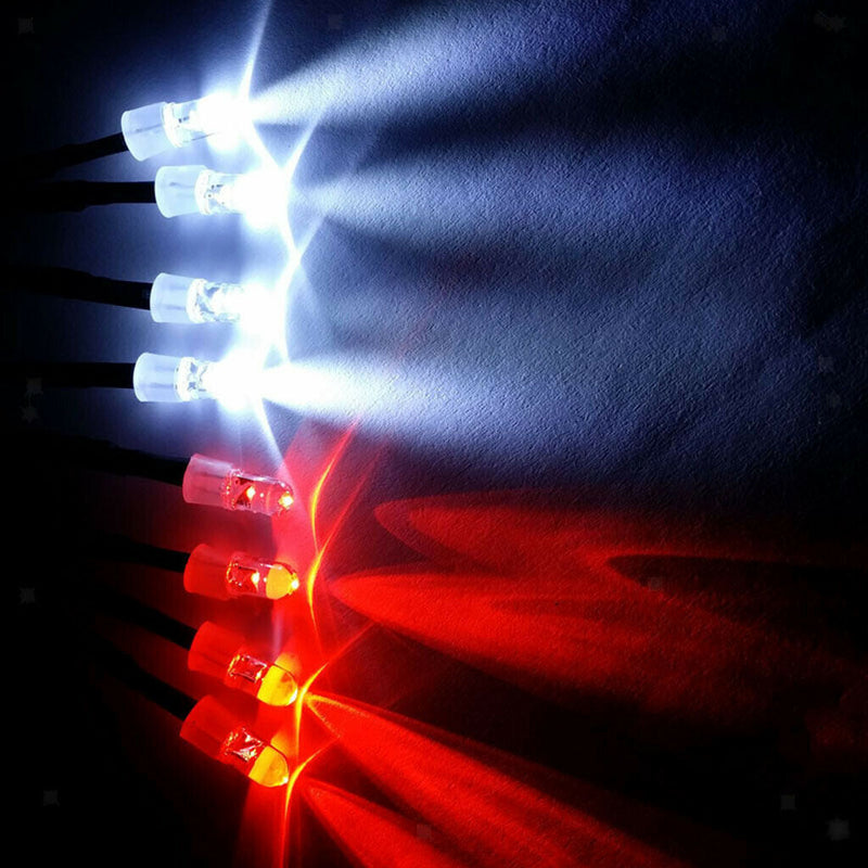 24pcs Rc Led Headlight Lights For 1/5 1/8 1/10 1/12 1/16 Rc Buggy