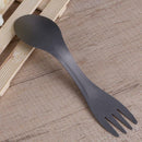 100% Pure Titanium Spork Spoon Fork Combo Cutlery Utensil Picnic Gadget