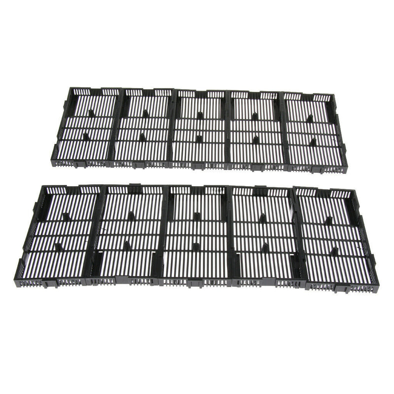 20 Pcs Grid Divider Tray Aquarium Fish Tank Filter Bottom Isolation Board