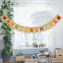 Burlap Welcome Banne Bunting Sign Back To School Banner for Classroom Teach