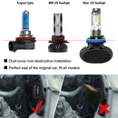 2pcs HB4 LED Headlight Conversion Kit Bulbs 80W 16000LM 6000K Beam DC 9V-32V