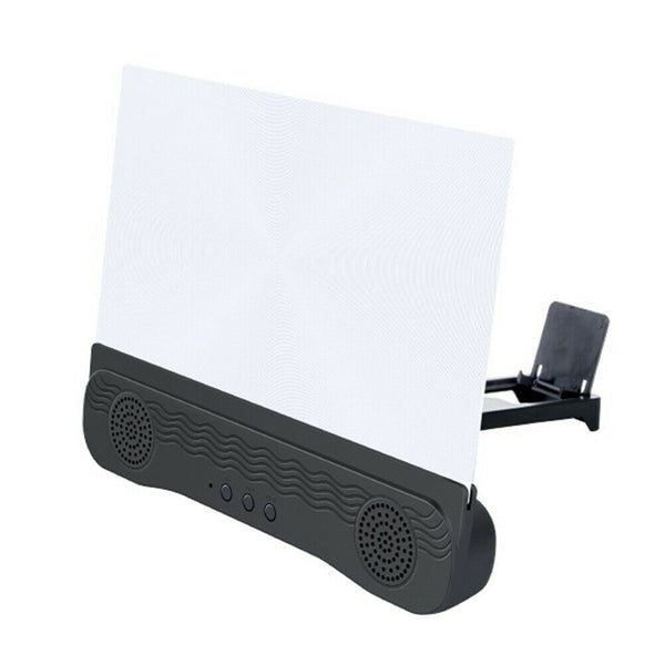 12 Inch With Bluetooth Speaker Home Travel HD Phone Screen Amplifier Desktop