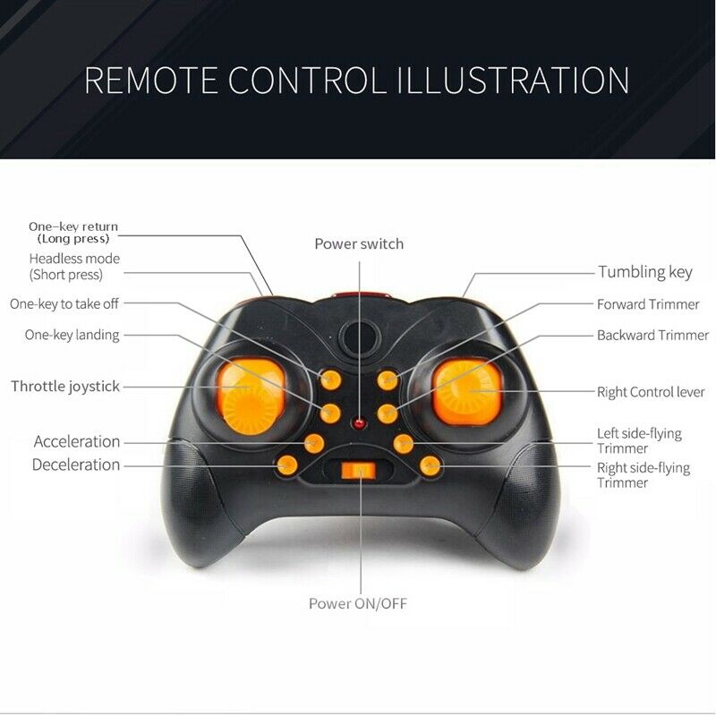 Global Drone Mini Four-Axis Aircraft Mini Remote Control Aircraft One-Butto H5H3