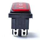 4pcs 6 Pin On/Off/On Rocker Toggle Push Switch Illuminated 250V 125V AC