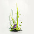 Plastic Ikebana Suiban Vase Tray Pot Bonsai Flower Container ~Square_S