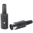 1 pair Black DIN 8-pin socket + socket Audio, AV port