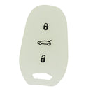Car Key Protive Cover Holder for BUICK Flip Smart 3 Buttons Remote Key Fob White