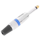 Mono 6.35mm 1/4 Inch Nickel Plated Male Tip Audio Sound Mic Jack Plug Conne A