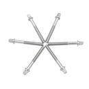 6 Pack Drum Rods Screws Metal Bolts Percussion Instrument Parts 60x6x10mm