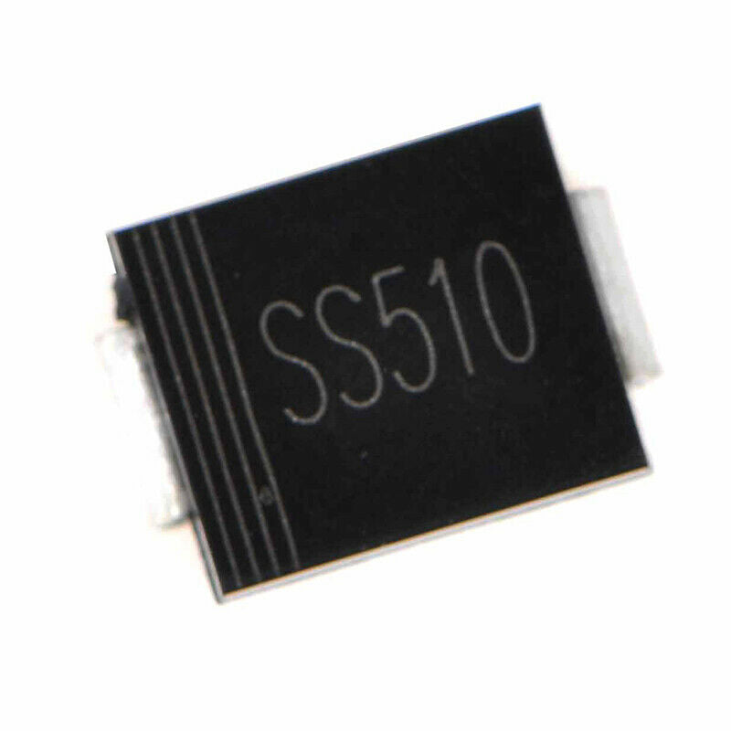 50pcs SS510 SR5100 SMC 5A/100V DO-214AB Chip Schottky Diodes Surface MountB Ew