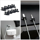 8X Car Wire Cord Clip Cable Holder Tie Fixer Organizer Drop Adhesive Clamp New