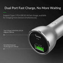Orico 30W Dual Usb Car Phone Charger Usb 2.4A Type-C Pd 3.0 Cigarette Light