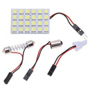 T10 5050 24SMD LED Panel Car Interior White Light Festoon Dome Lamp Blub
