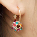 Pair of Big Ring Style Ear Hoops Earrings Earbobs Eardrop Jewelry for Women