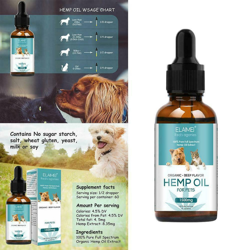 30ml Pet Care Strengtheens Immunity Essential Oil Relieve Nursing Sesame Oil