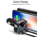 Wireless Bluetooth Handsfree Car Kit FM Transmitter MP3 Player Dual USB Charger*