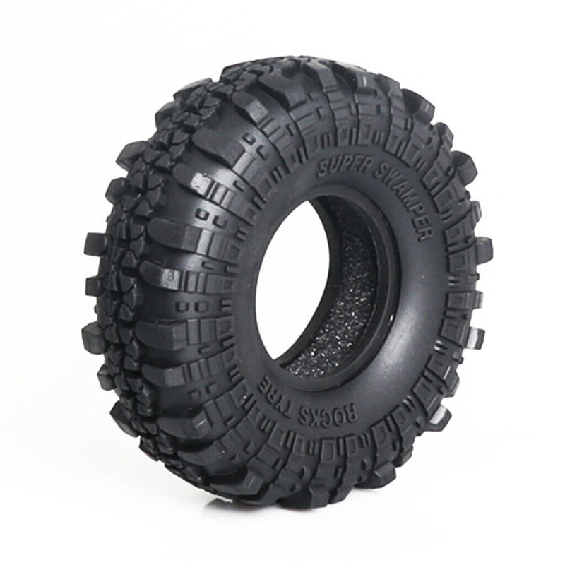 4pcs/Set Truck Car Wheel Tyre Tires Rim Black Rubber for Rock Crawler Axial