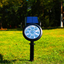 9 LED Waterproof Solar Spotlight Garden Lawn Ground Lighting Wall Lamp (A)