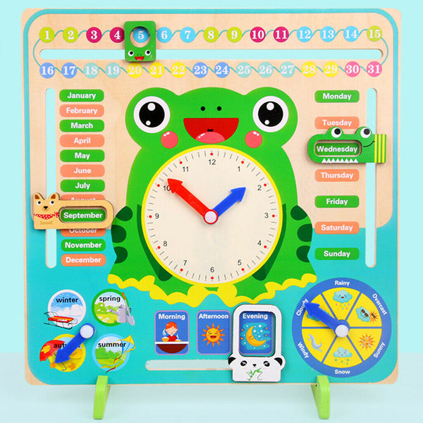 Children Time Learning Clock, 12 Hour, Makes Kids Learning