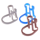 10X Cotton Roll Clips Disposable Plastic Clip Dental Dentist Clinic Holder ME