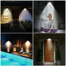 4 Pack Split Solar Lights Outdoor Waterproof Motion Sensor Wall Light 20 Le
