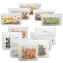 Reusable Storage Bag 12 Packs Of Leakproof Freezer Sandwiches, Snacks, FruitZ8G2