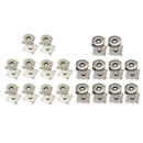 20 Pack Brass Invisible Magnetic Snap Button Clasp Sew on DIY Craft Closure