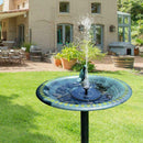 Outdoor Solar Powered Floating Bird Bath Water Fountain UK Pump Garden Pool H2R4