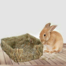 Grass Woven Guinea Pig Rabbit Hamster Bed Mat Straw Nest Pad Pet Bump Cage I9T1