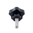 12pcs Black Plastic 32mm Head Diameter Star Clamping Knobs M8 x 30mm N9W7
