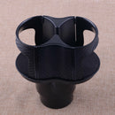 Car Water Cup Holder Cover Insert Carbon Fiber Center Console Drinking Bottle