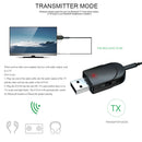 Wireless Bluetooth 5.0 Transmitter Receiver Adapter 3.5mm Adapter Black