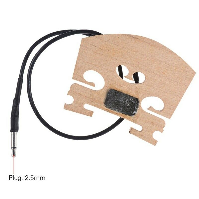 Violin Bridge With Internally Mounted Piezo Pickup For 4/4 Full Size Electr Y7L5