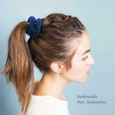 18pcs Solid Color Scrunchies Women Elastic Hair Rings Ponytail Holder Ornaments