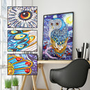 5D DIY Special Shaped Diamond Painting Owl Cross Stitch Mosaic Craft Kit