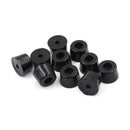10 x 21mm x 15mm Black Conical Recessed Rubber Feet Bumpers Pads F JR