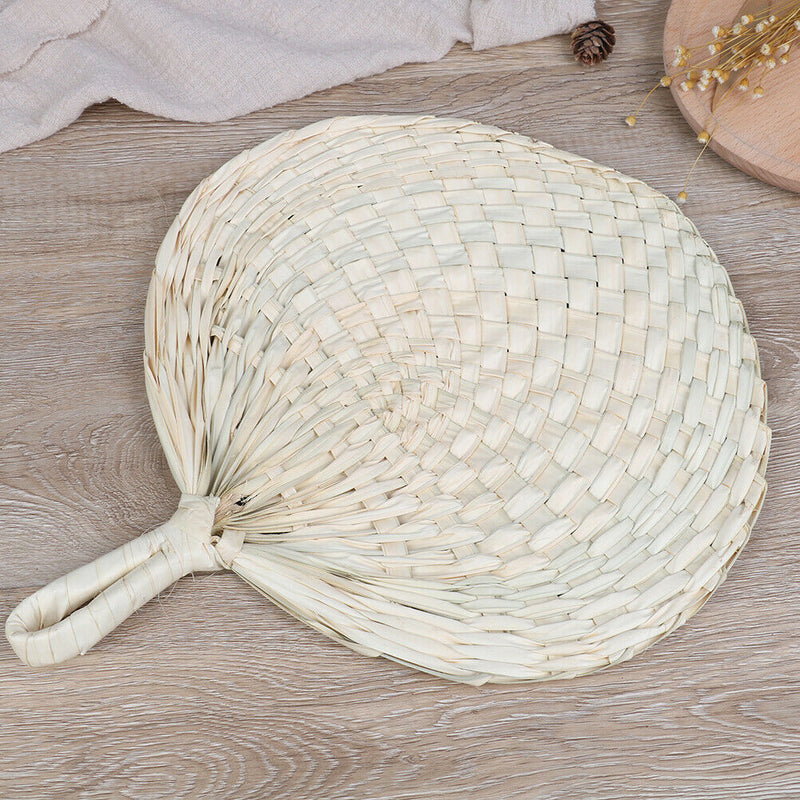 Decorative Hand Fan Straw Hand-woven Wedding Souvenir Handheld Bamboo Dance G â„–[